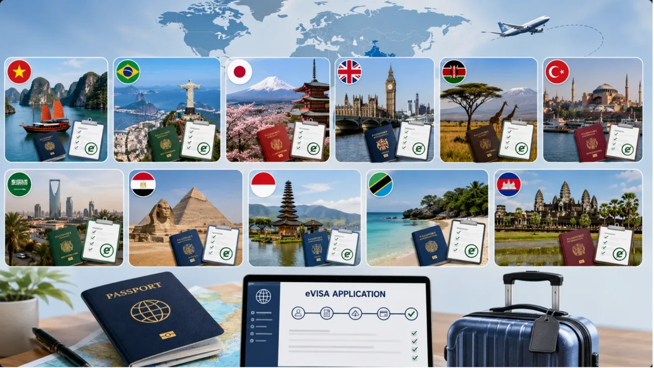 eVisa Requirements by Country