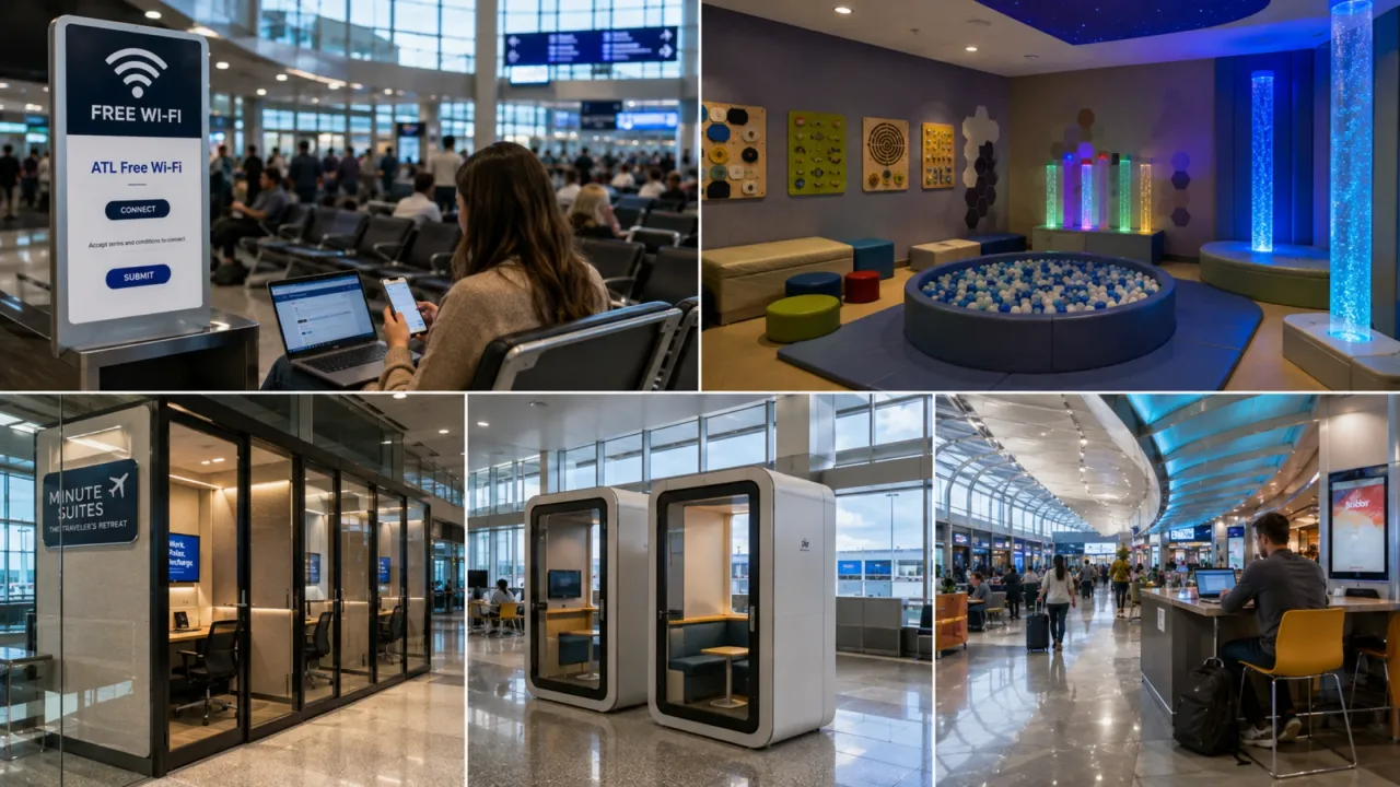 Digital & Physical Amenities at Atlanta Airport