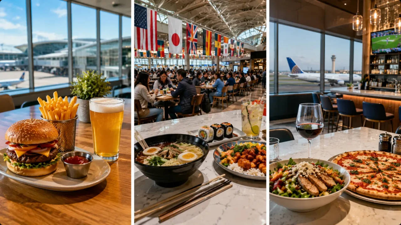 Dining at Newark Airport