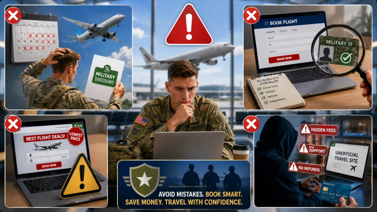 Common Mistakes to Avoid When Booking Military Discount Flights