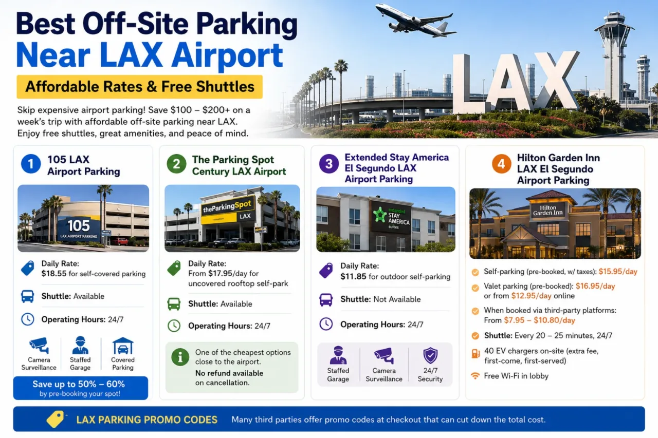 Best Off-Site Parking Near LAX Airport: Affordable Rates & Free Shuttles
