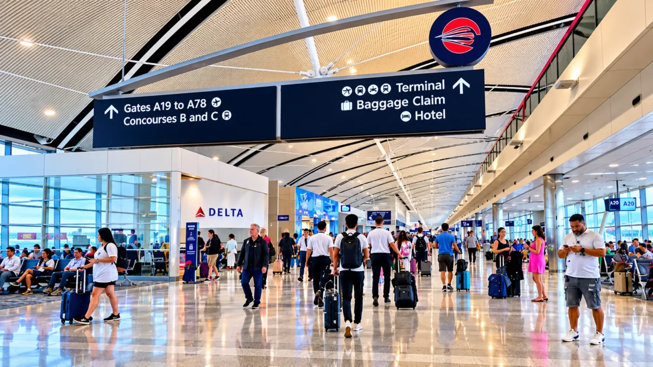two terminals at Detroit Airport