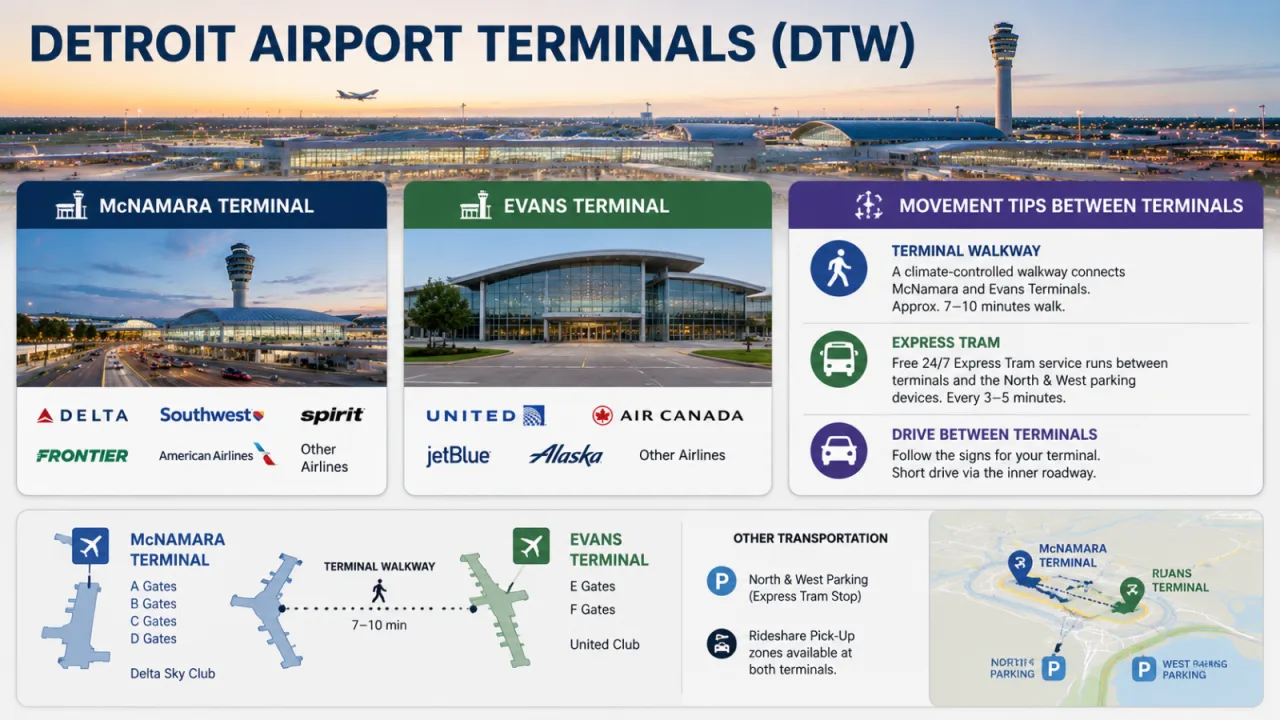 Detroit Airport Terminals (DTW)