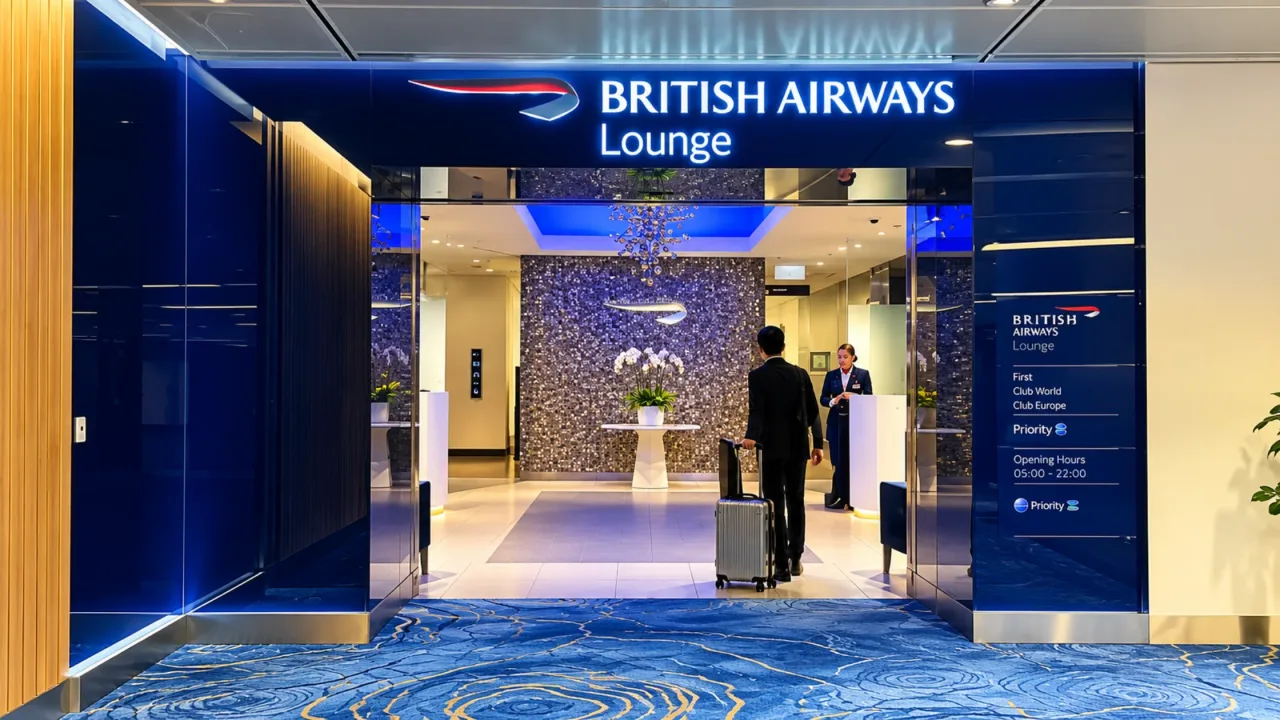 British Airways Lounge - Terminal 1, level 3 (Departure Transit Hall, near the C Gates)