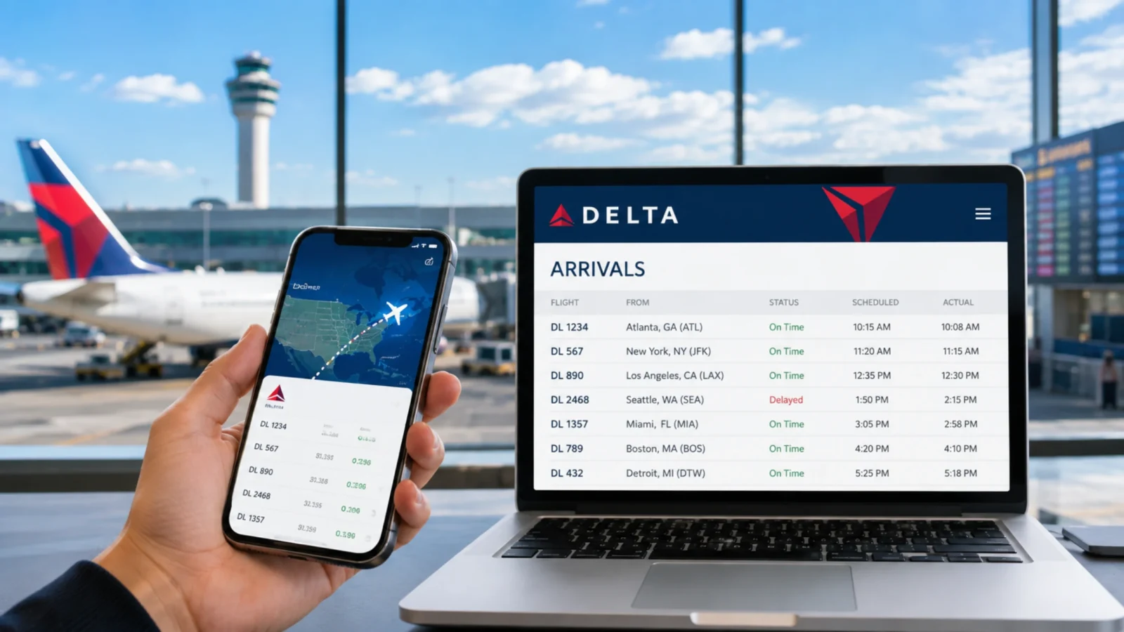How to Track Delta Flight Arrivals Today Online