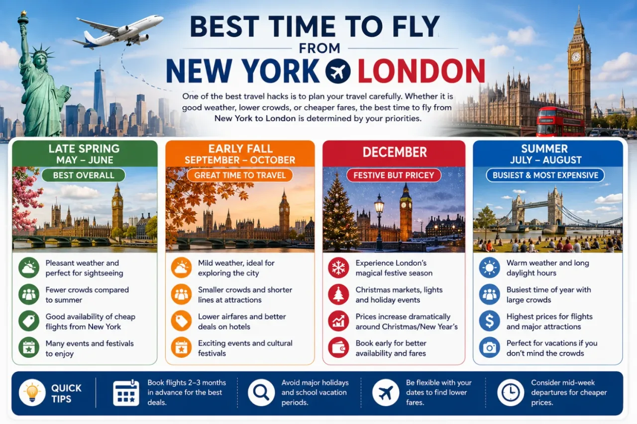 Best Time to Fly from New York to London