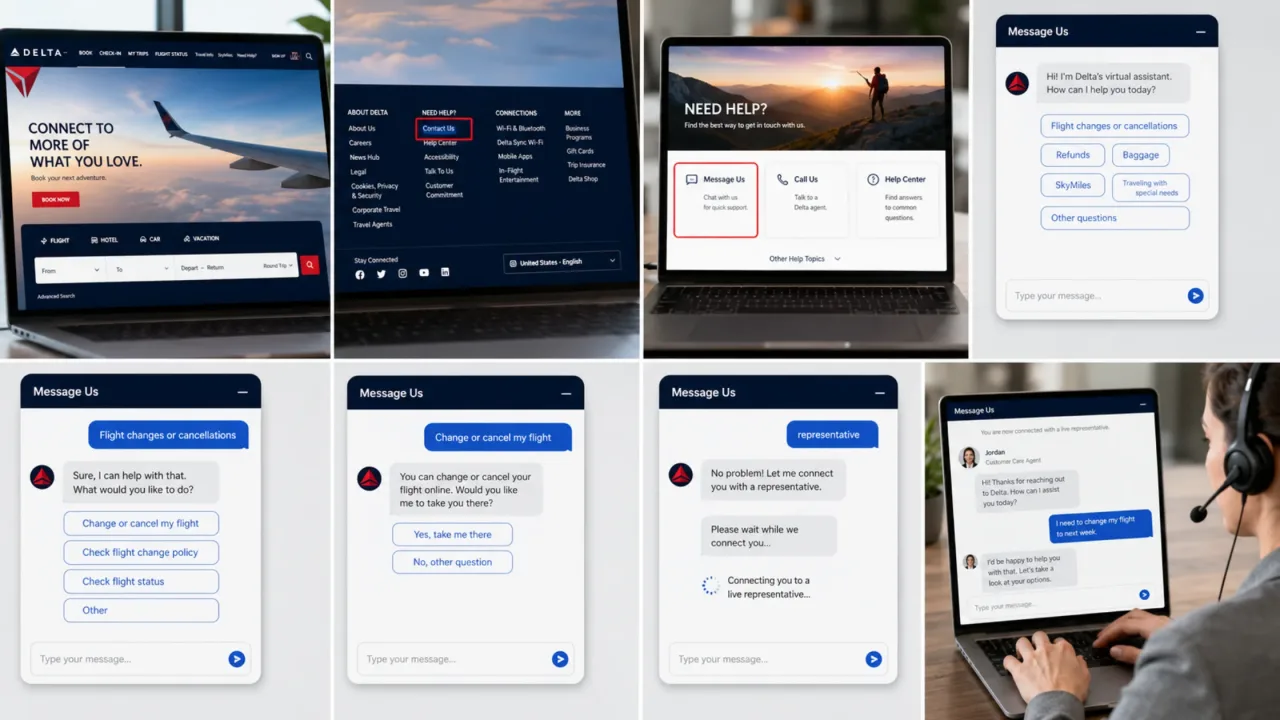 How Do I Initiate a Chat With Delta Airlines