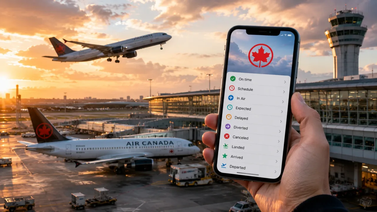 What Are the Terms Used by Air Canada Flight Status?