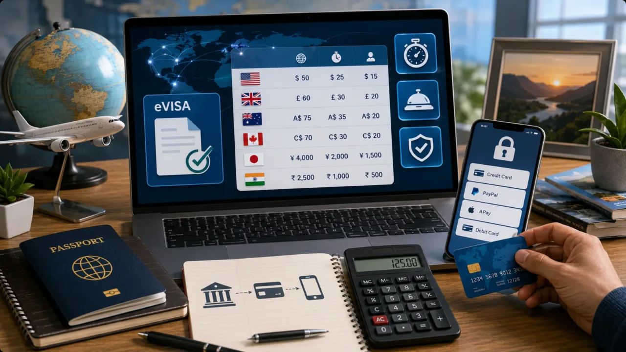 eVisa Fees and Charges