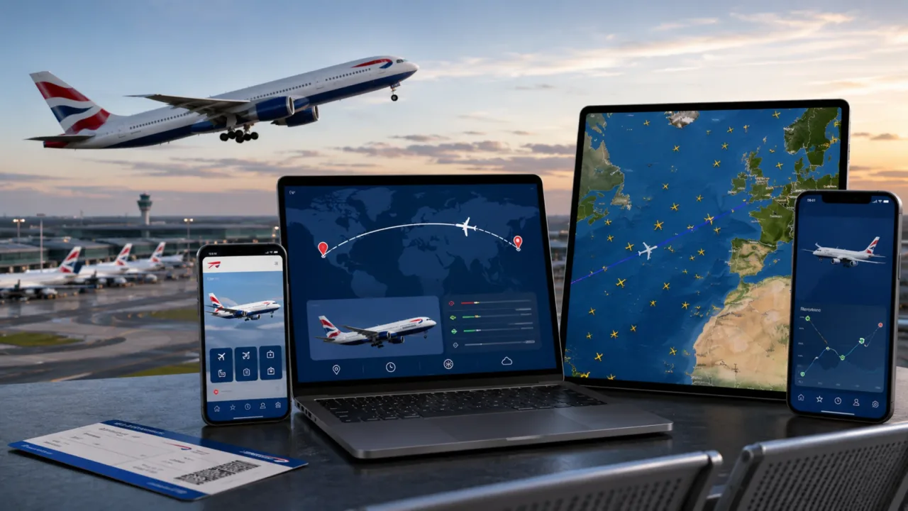 How to track a British Airways flight in real time