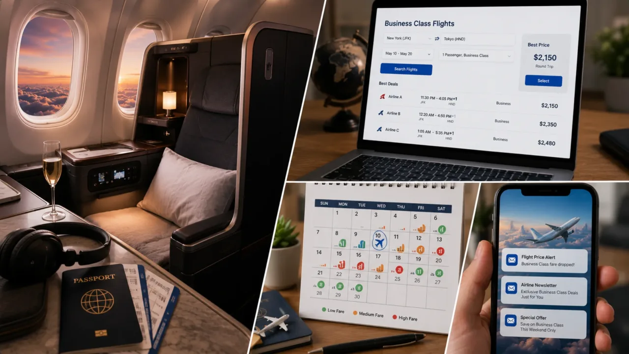 How to find cheap business class flights