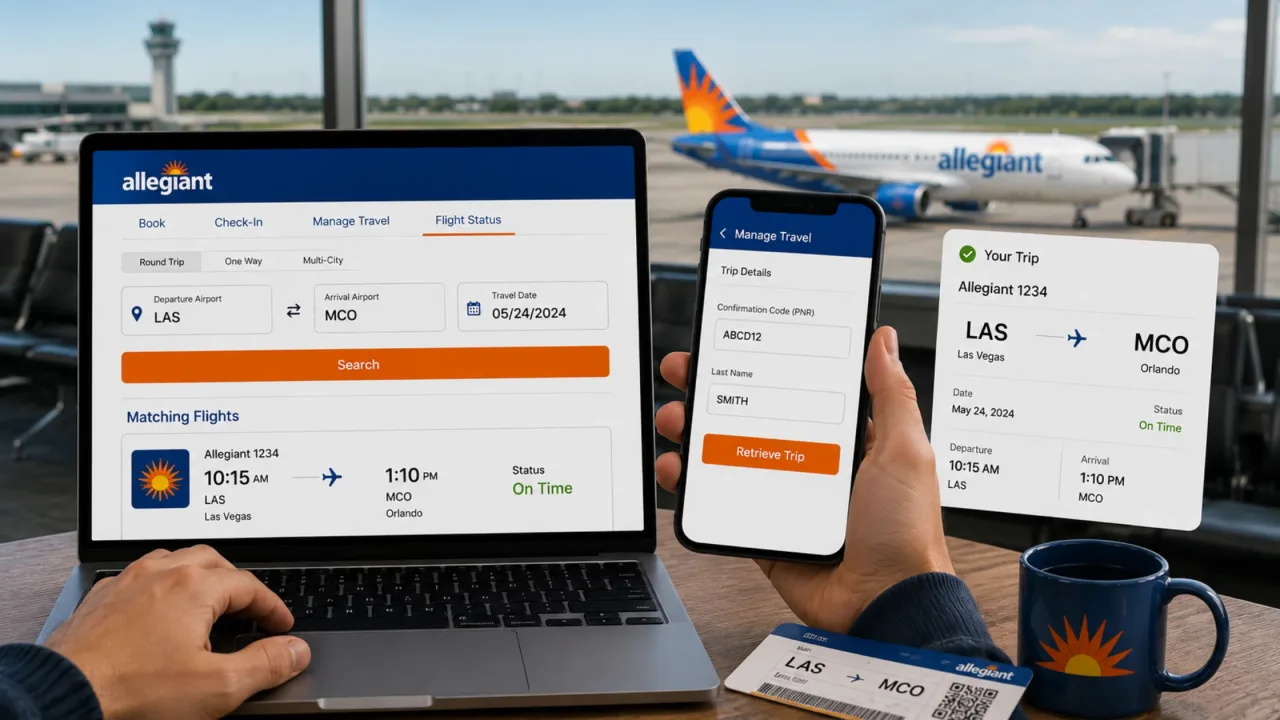 How to Track an Allegiant Flight Without a Flight Number