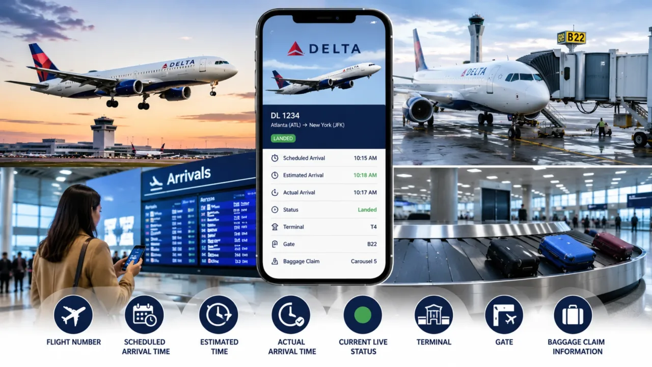 Delta Flight Arrivals Today Live Updates