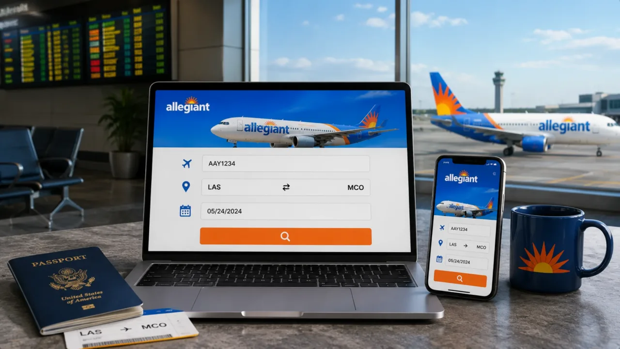 What do you need to check in Allegiant Air flight status