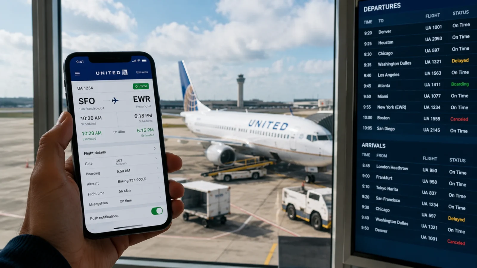 How to Check United Flight Status Before Your Trip