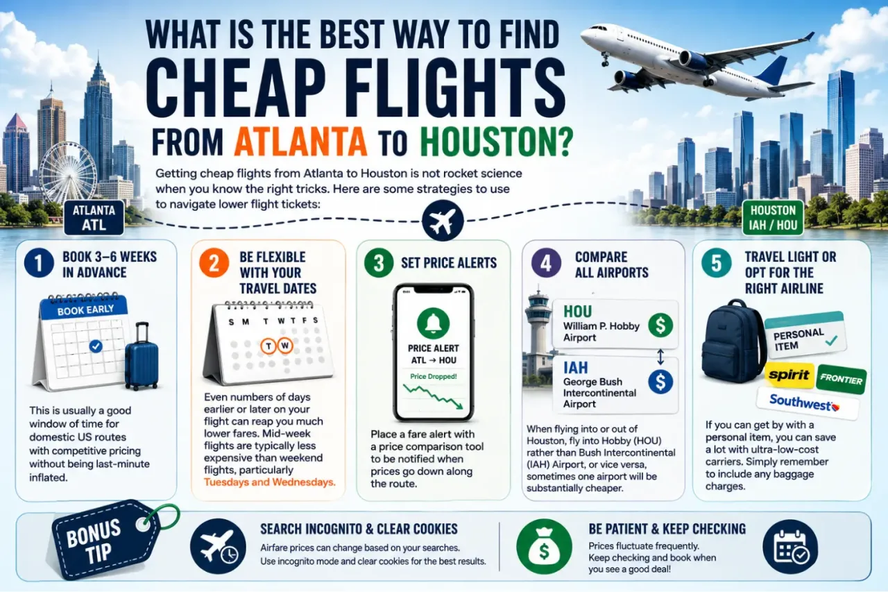 What is the Best Way to Find Cheap Flights from Atlanta to Houston?