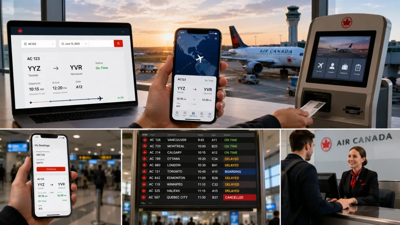 Different Ways to Check Air Canada Flight Status