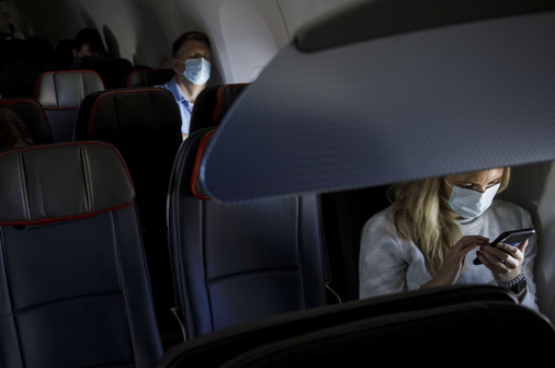 during covid red eye flights