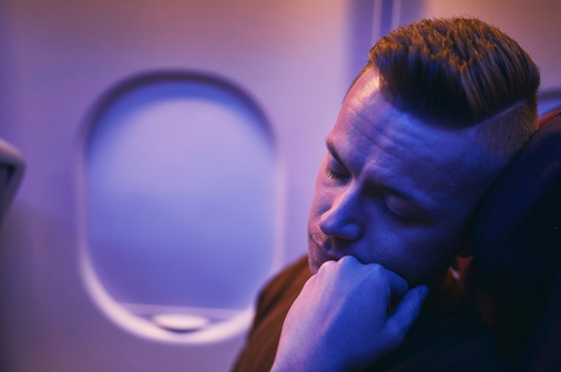 reduce effects red eye flights